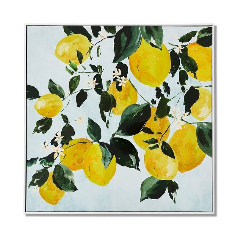 Como Canvas Yellow Limone Wall Art