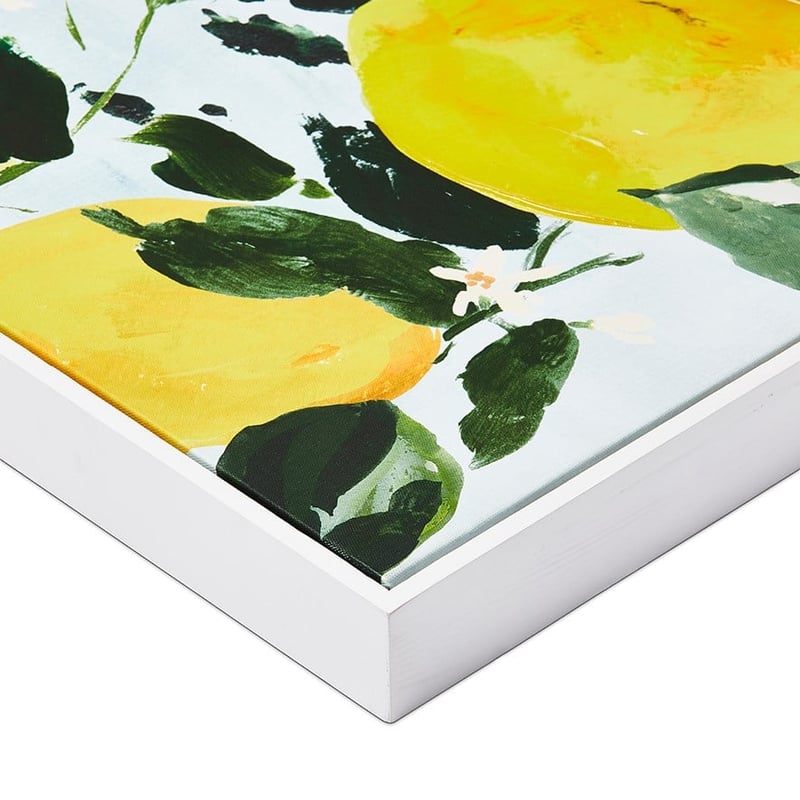 Como Canvas Yellow Limone Wall Art