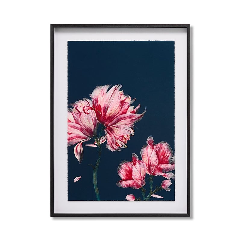 Watercolour Floral Study Forest Magnolia Wall Art