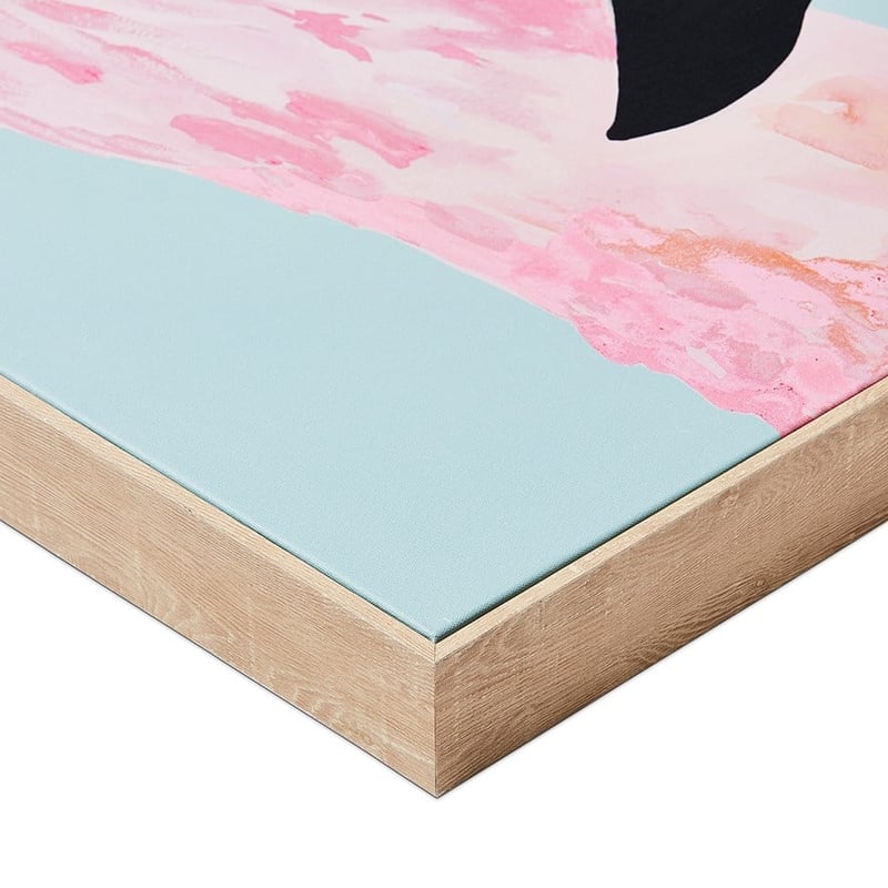 Tropical Canvas Pink Flamingo Wall Art