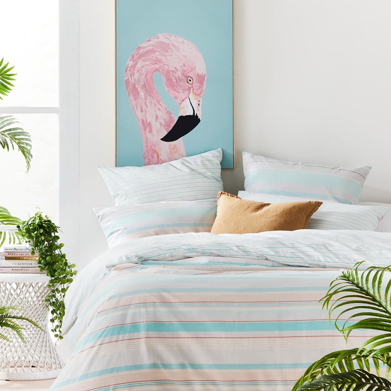 Tropical Canvas Pink Flamingo Wall Art