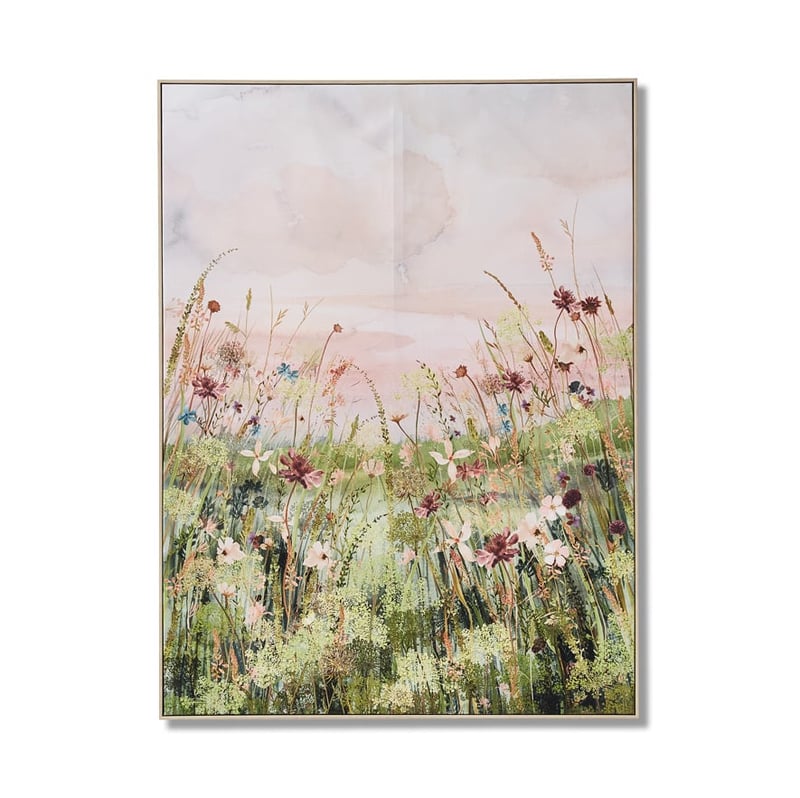 Wild Fields Lush Pastures Sunset Wall Art