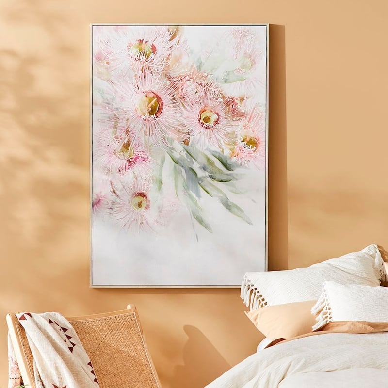 Kakadu Blush Eucalyptus Flower Wall Art
