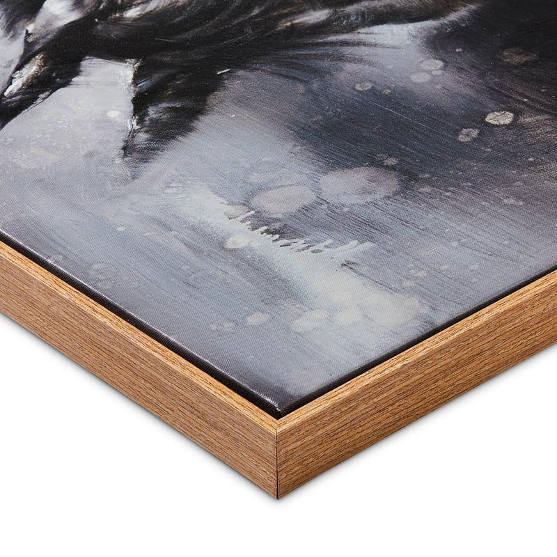 Wild Spirit Canvas Grey Cloud Stallion Wall Art