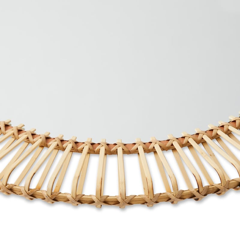 Aspen Natural Round Mirror 