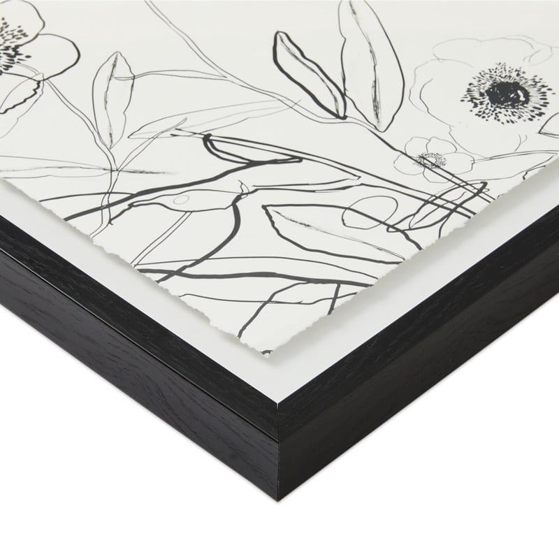 Whimsical Floral Ashphalt Poppies Wall Art