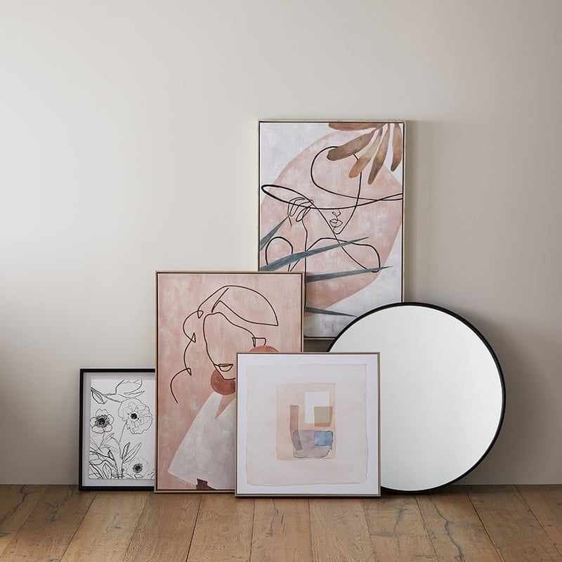 Whimsical Floral Ashphalt Poppies Wall Art