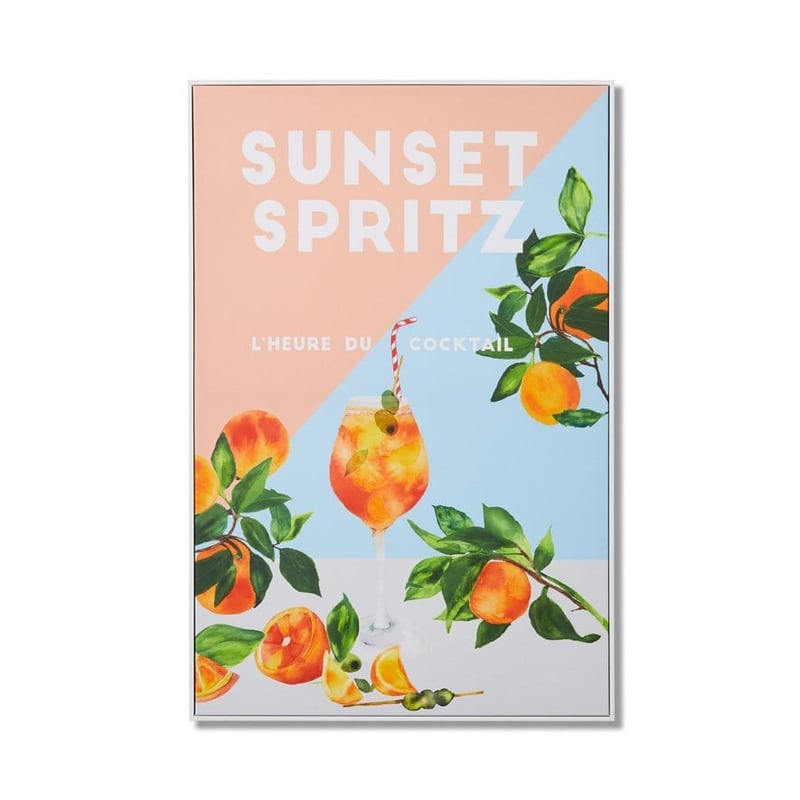 Vintage Poster Celestial Blue Spritz Artwork