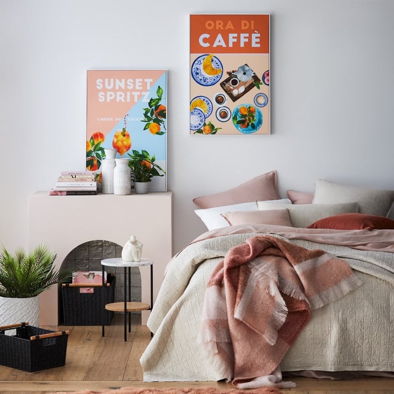 Vintage Poster Celestial Blue Spritz Artwork