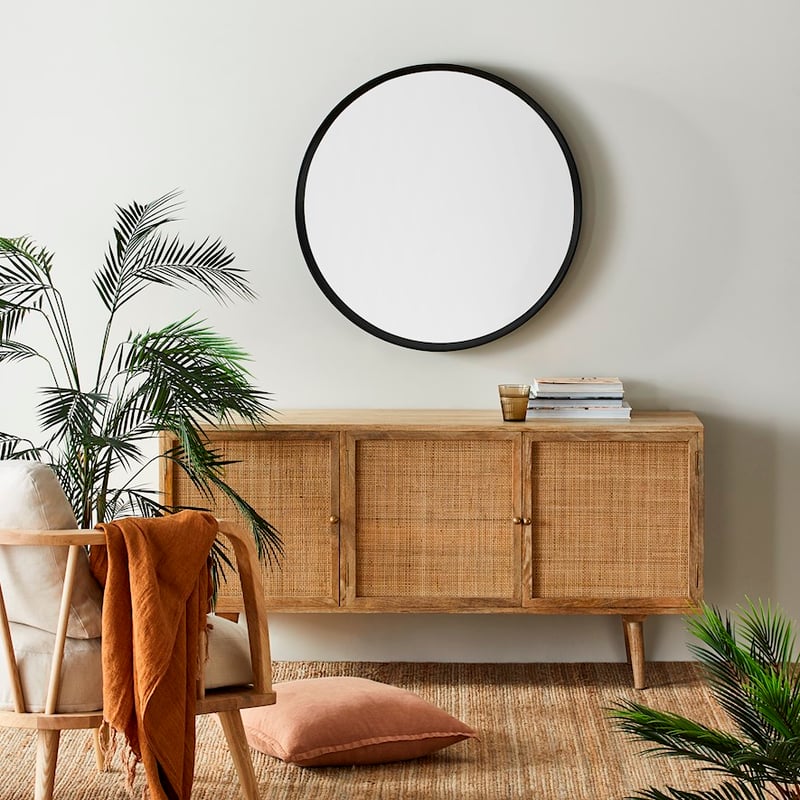 Kato Black Round Mirror