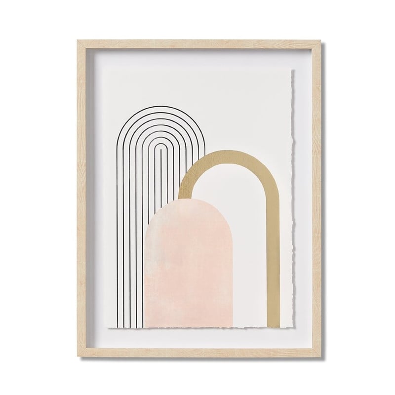 Simple Geo Blush Arches Wall Art