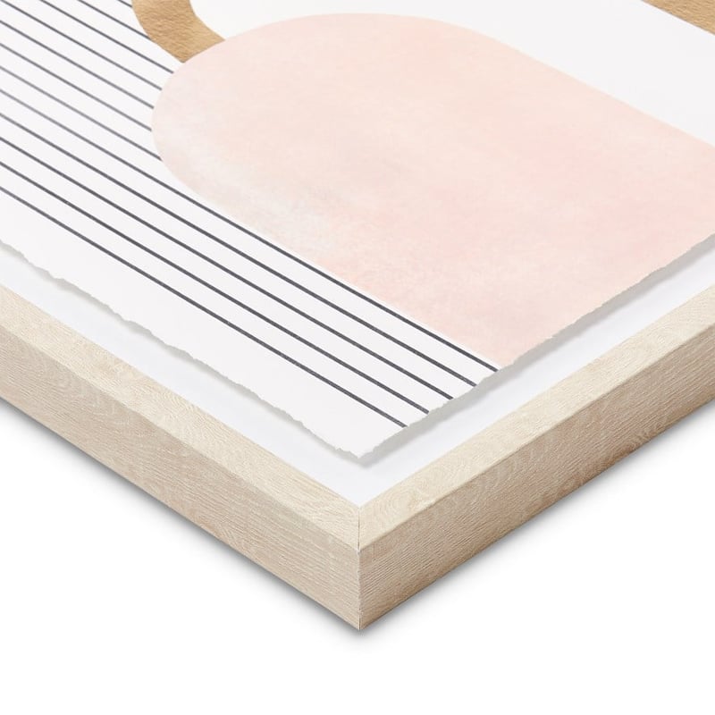 Simple Geo Blush Arches Wall Art
