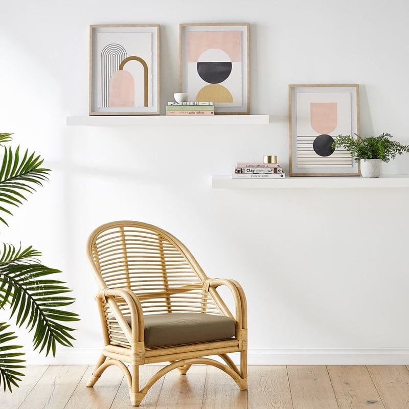 Simple Geo Blush Arches Wall Art