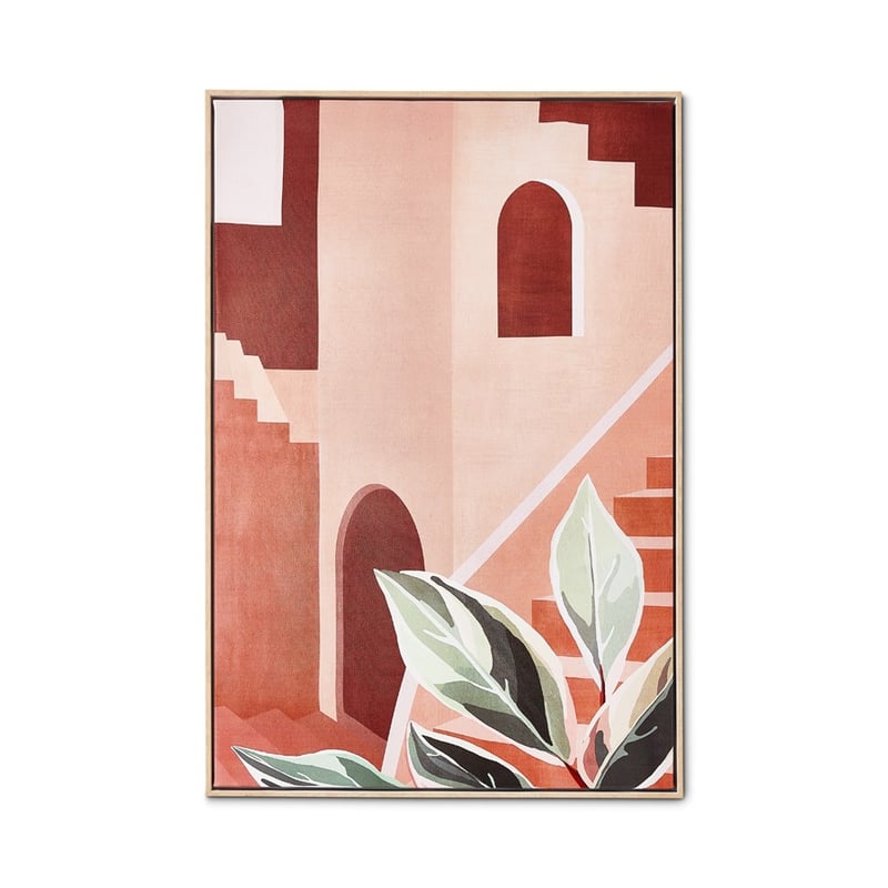 Desert Riad Terracotta Abstract Wall Art