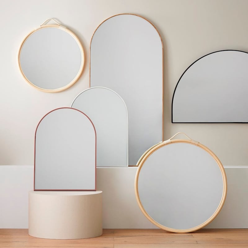 Horizon Black Low Arch Mirror 