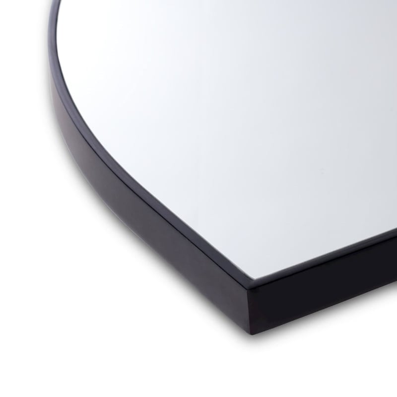 Horizon Black Low Arch Mirror 