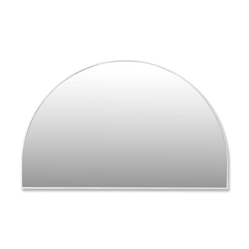 Horizon White Low Arch Mirror 