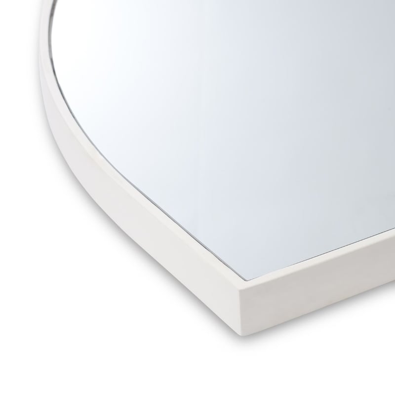 Horizon White Low Arch Mirror 