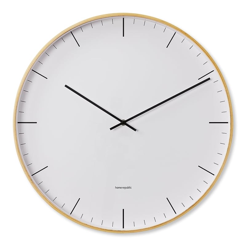 Brooklyn Natural Wall Clock