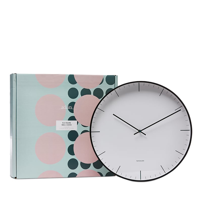 Brooklyn Black Wall Clock 