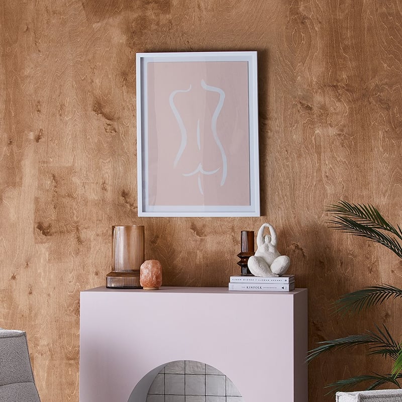 Brush Stroke Nudes Blush Retreat Wall Art