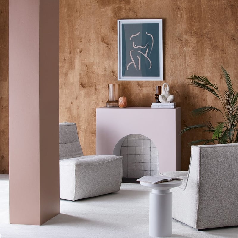 Brush Stroke Nudes Forest Green Pose Wall Art