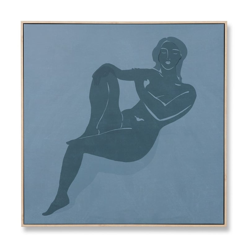 Goddess Bluestone Resting Canvas Wall Art