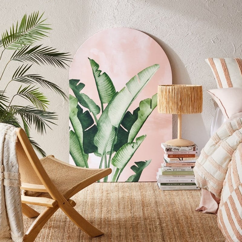 Desert Arch Clay Banana Palm Wall Art