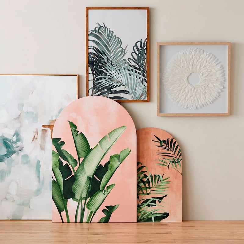 Desert Arch Clay Banana Palm Wall Art