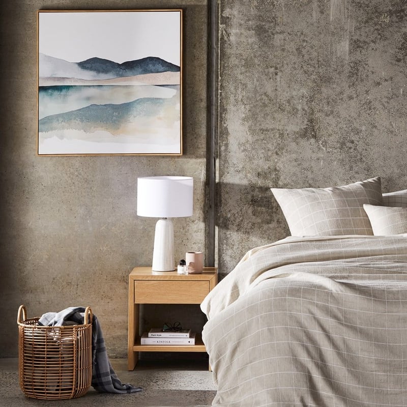 Mark Tuckey Horizon Stone Blue Lake Wall Art