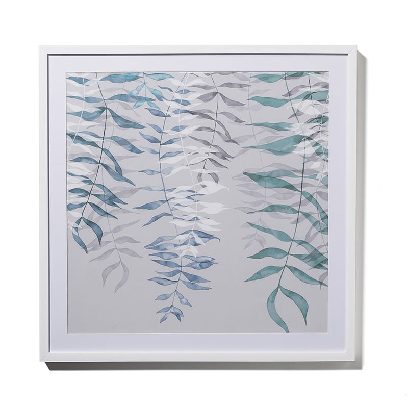 Winter Frost Print Falling Leaf