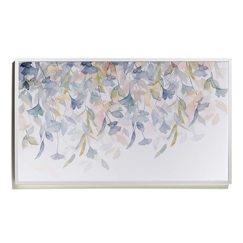 Windswept Leaves Long Print Mint & Blush 