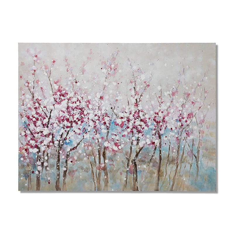 Blossom Painted Canvas Cherry Pink 