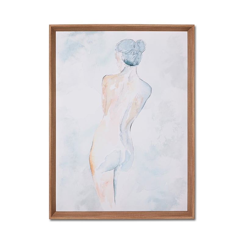 Silhouette Standing Soft Grey Artwork