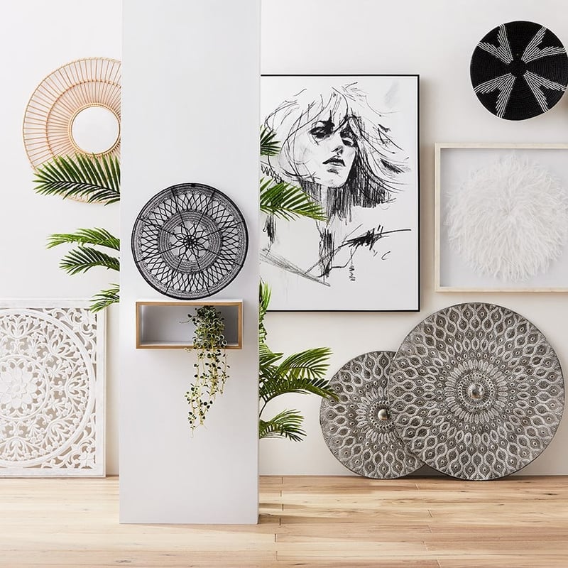 Kerala Wall Hangings Silver