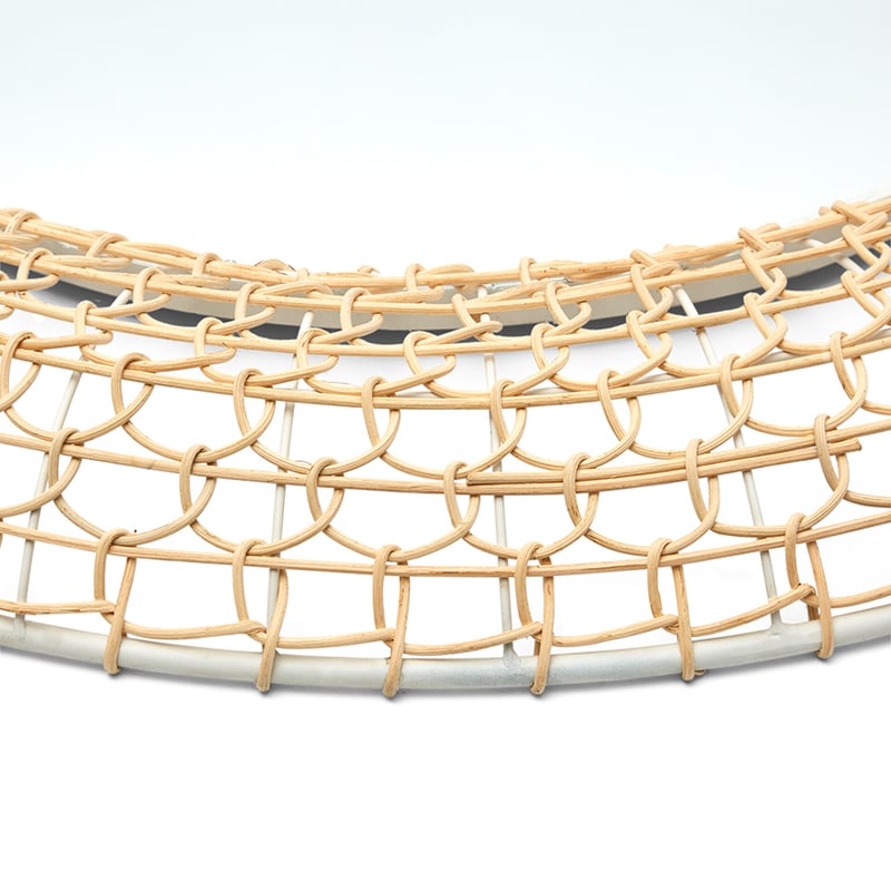 Woven Mirror Natural Rattan Round