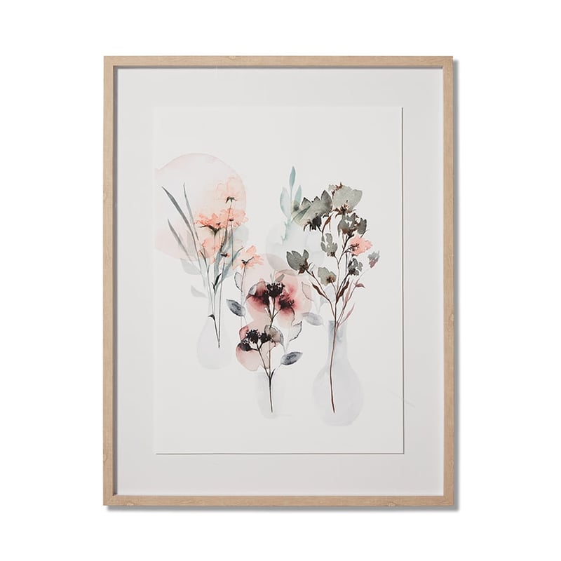 Wildflower Arrangement Blush Print