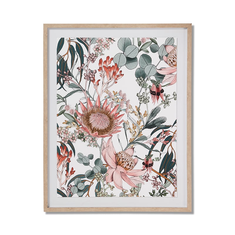 Waratah Sage Vintage Print