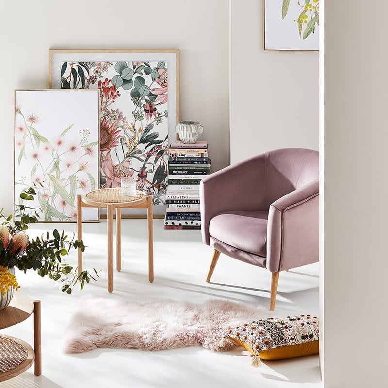 Waratah Sage Vintage Print