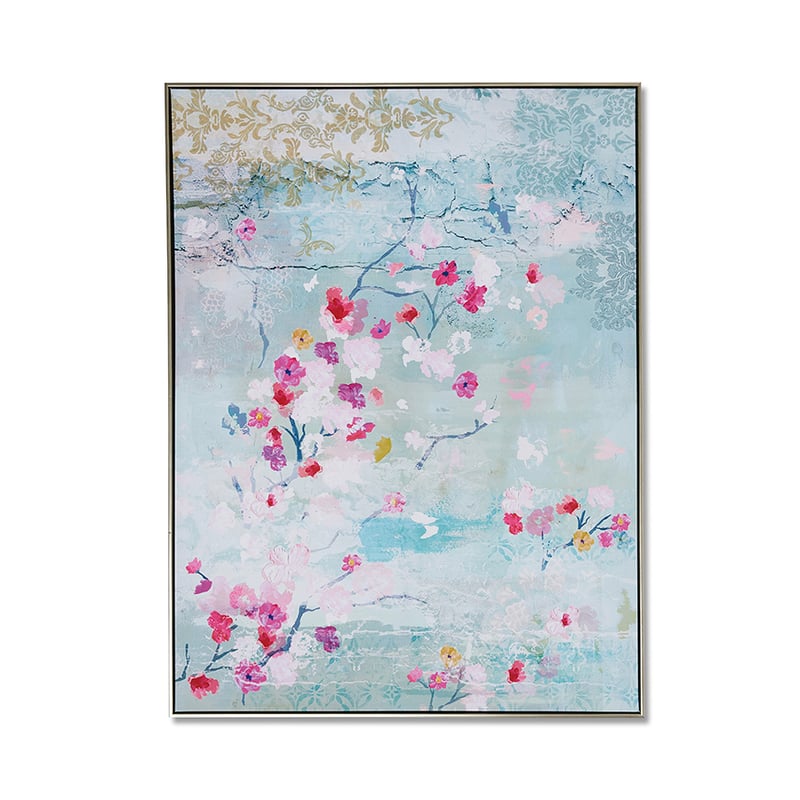 Vintage Wallpaper Sky Floral Artwork