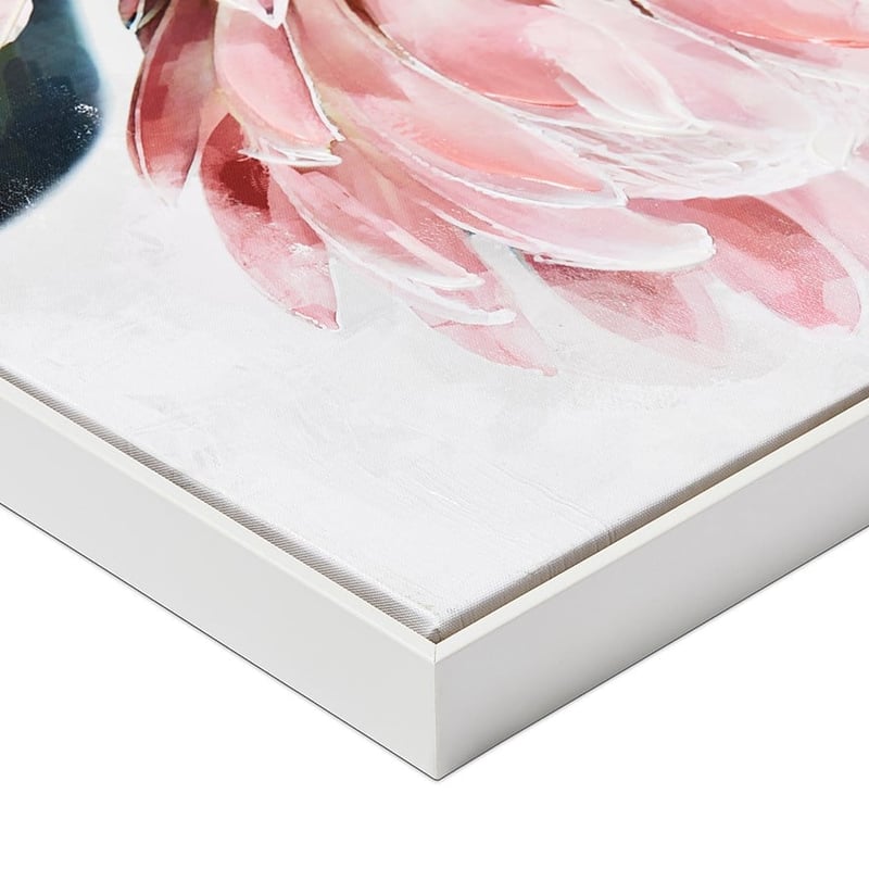 Protea Handpainted Blush Arrangement Wall Art 