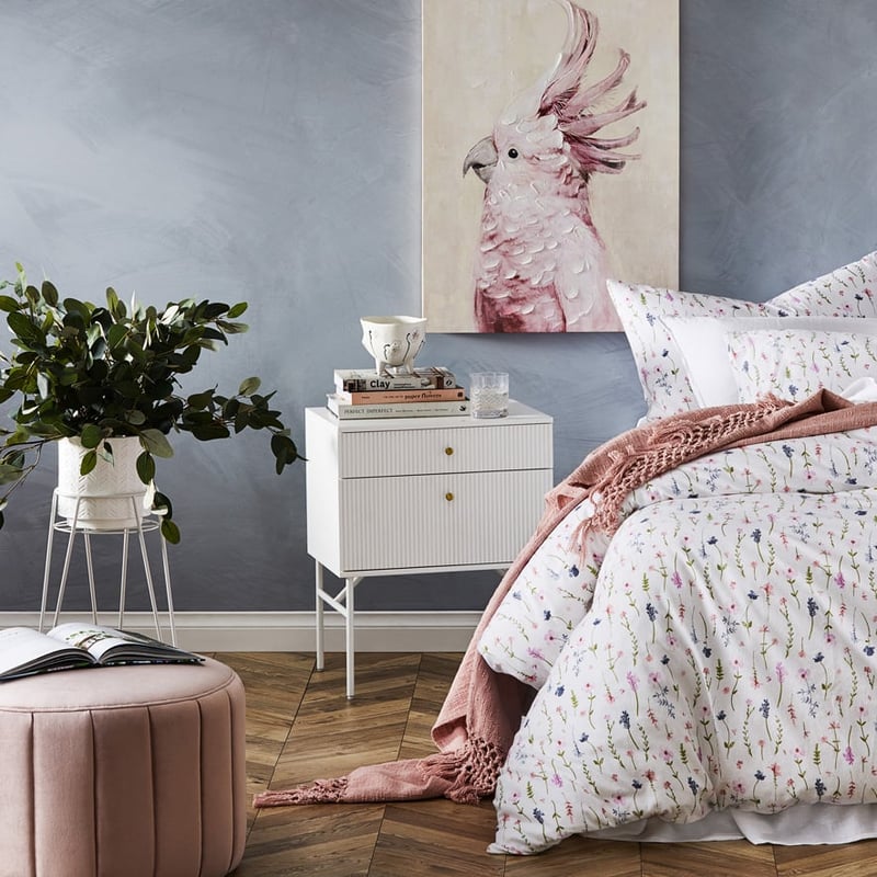 Wild Bird Canvas Blush Pink Cockatoo Wall Art