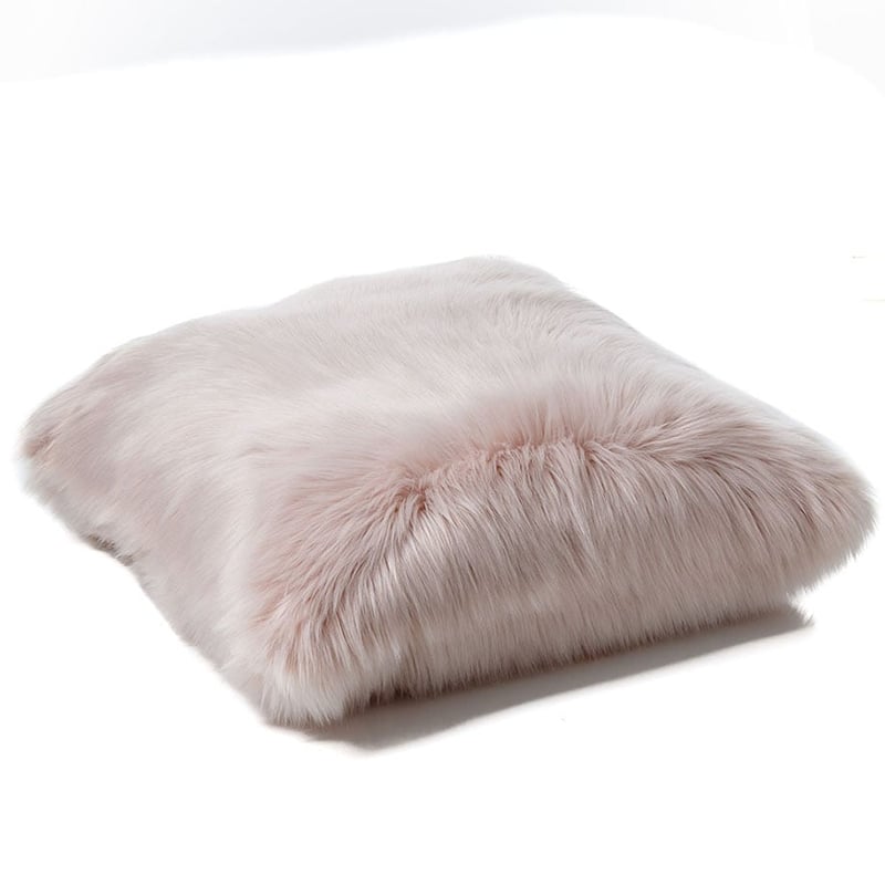 Alpine Pink Fur Floor Cushion