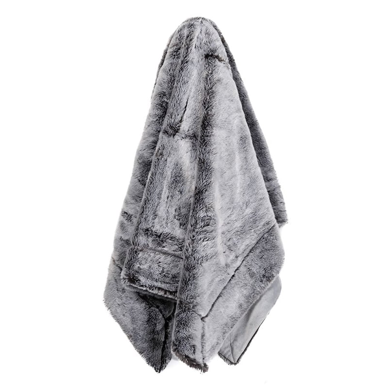 Montana Grey Wolf Fur Throw