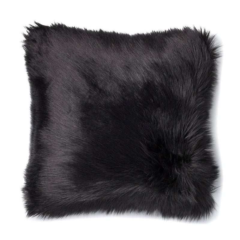 Alpine Fur Black Cushion