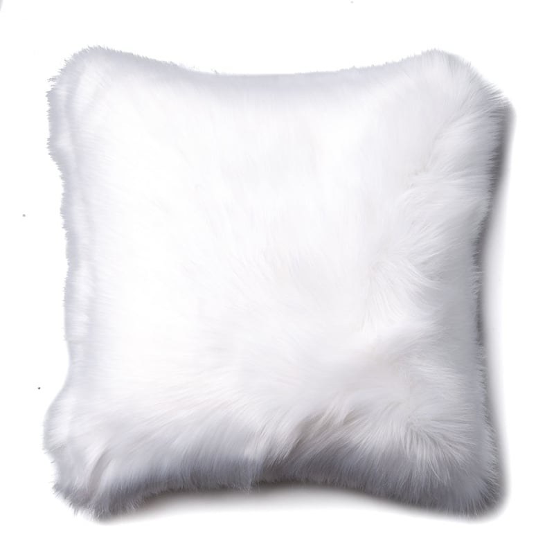 Alpine Fur Bright White Cushion 