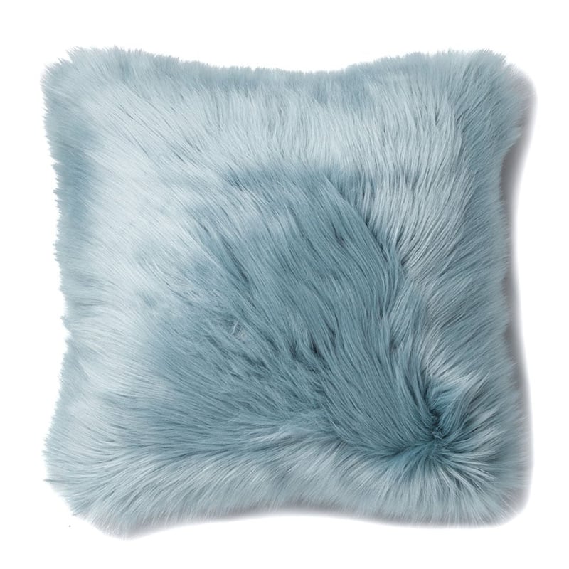 Alpine Fur Ice Blue Cushion 