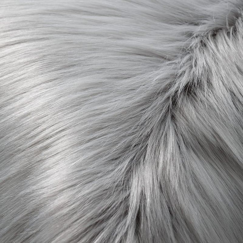 Alpine Fur Floor Cushion Moonrock 