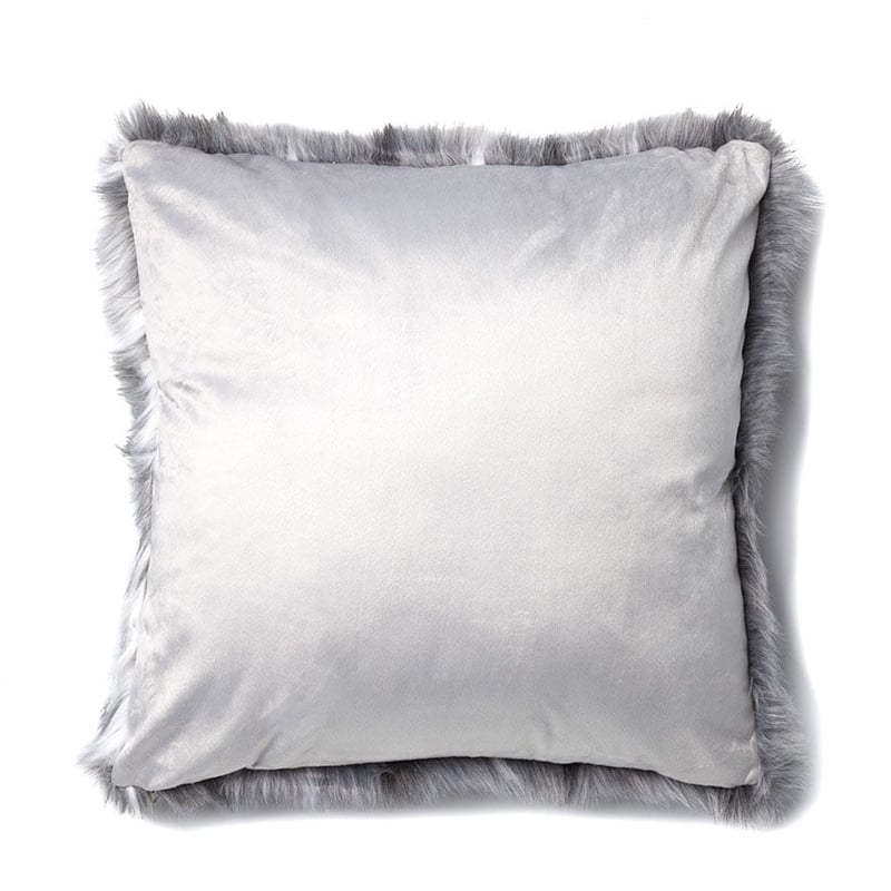 Montana Fur Grey Stripe Cushion