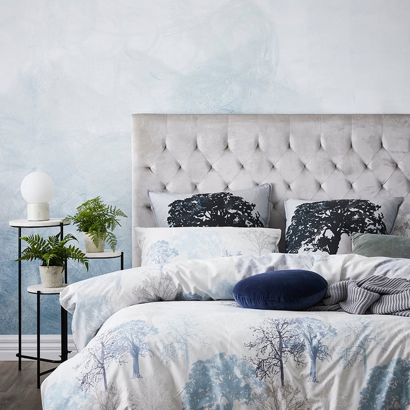 Belmont Velvet Bedhead Silver